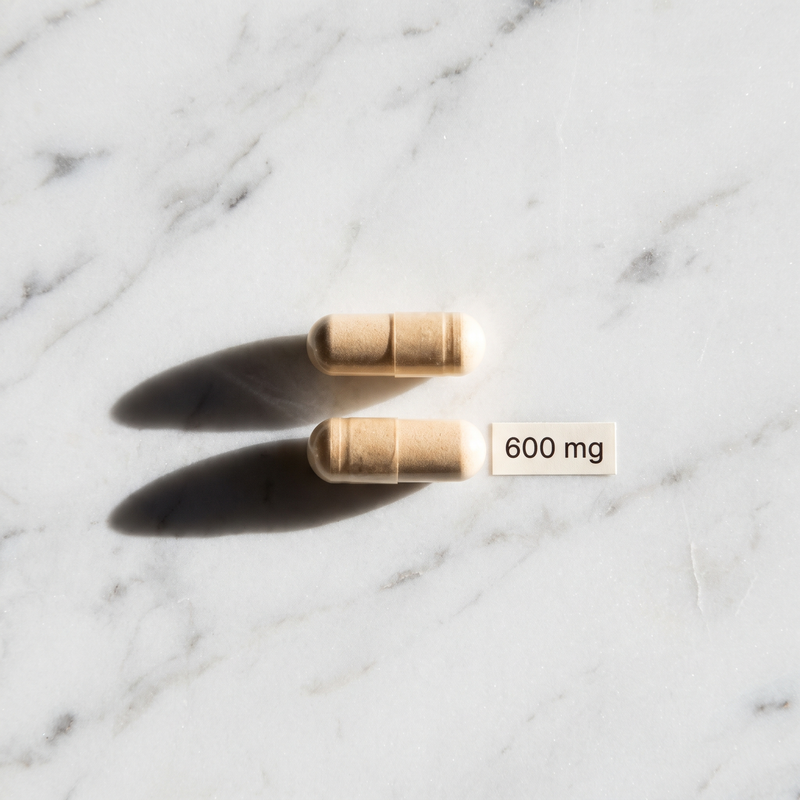 9. Effective at the clinically studied dose: 600 mg per day