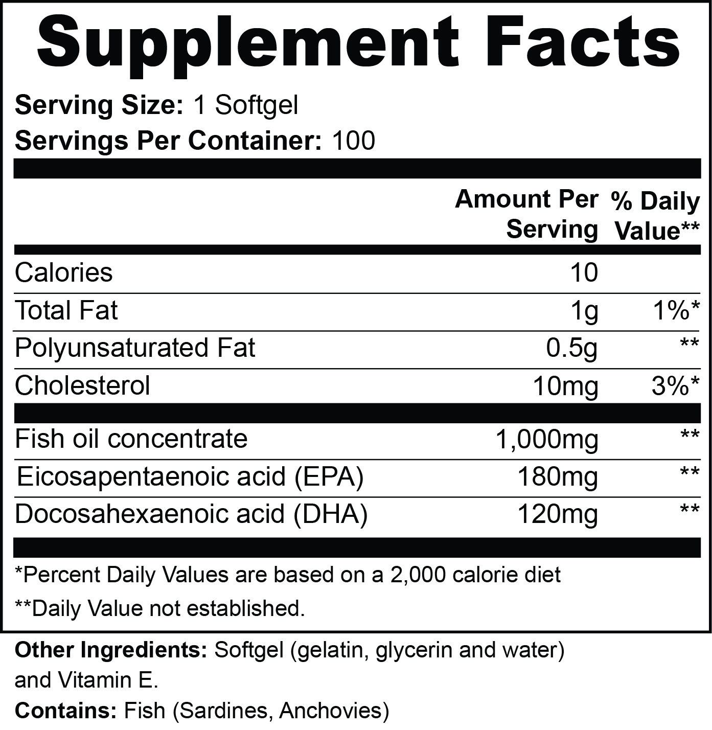 Omega 3 (Essential Fats)